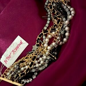 Betsey Johnson Celestial Stars Bling Bracelet